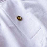 Close up shot of Britannia slim fit boxers with golden button.