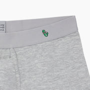 Heather Grey Boxer Brief with mermaid embroidery on waist band.