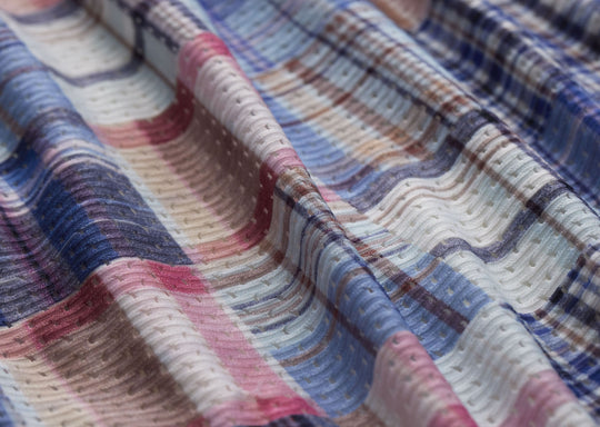 Image of product: 4" Pocket Lounge Short ~ Blue Madras - type Pack