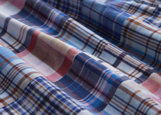 Image of product: Slim Fit Boxer ~ Blue Madras - type Pack