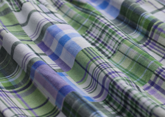 Image of product: Slim Fit Boxer ~ Green Madras - type Pack