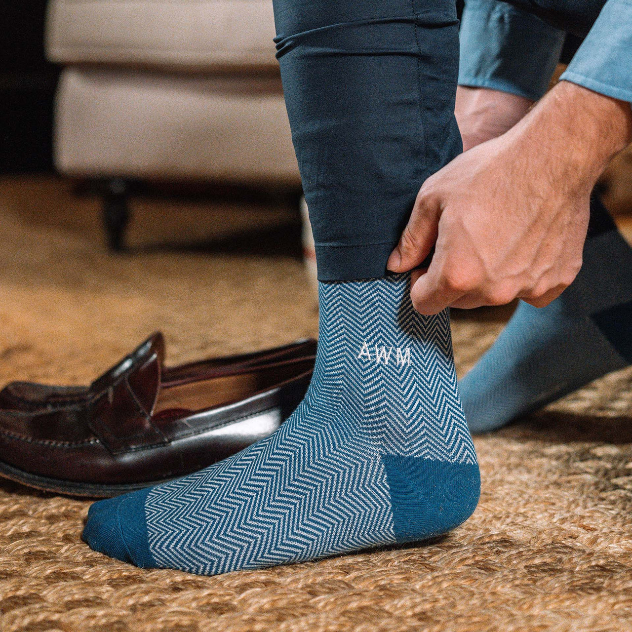 Men's Monogram Socks | Groomsmen Socks Gift | NICE LAUNDRY – Nice Laundry