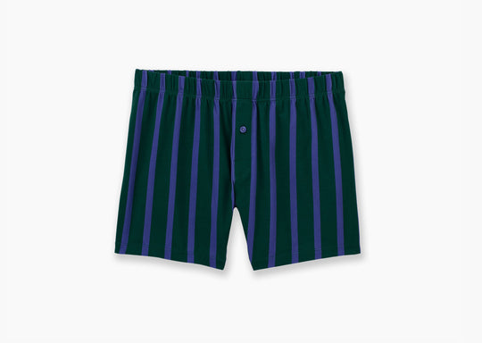 Image of product: Slim Fit Boxer ~ Hunter Green Ivy Stripe - type Pack
