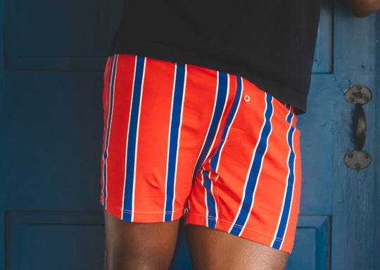 Image of product: Slim Fit Boxer ~ Red Collegiate Stripe - type Pack