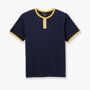 Vintage Ringer ~ Navy/Gold/Grey