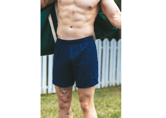 6" Pocket Lounge Short ~ Navy Blue