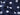 Close up detail shot of navy blue slim fit boxer with white hand drawn dots printed on.