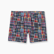 Classic Madras Slim Fit Boxers laid flat against light grey background