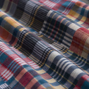 Close up detail shot of classic madras slim fit boxers