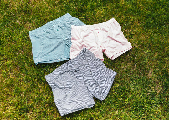 Image of product: Tech Varsity Slim Fit Boxers ~ Captain's Stripe 3 Pack - type Pack
