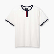 Vintage Ringer ~ White/Navy/Burgundy