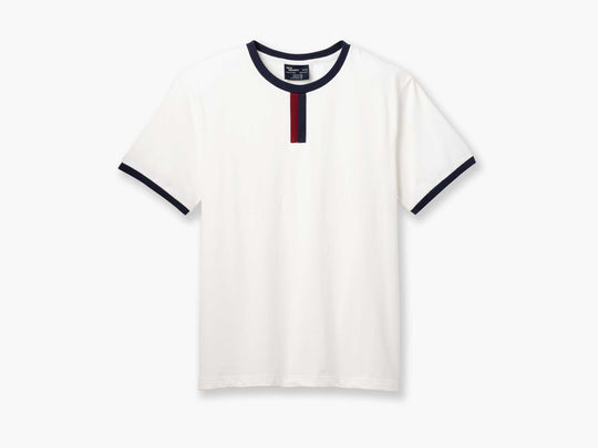 Vintage Ringer ~ White/Navy/Burgundy