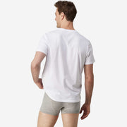 Back view of man wearing heather grey boxer brief.