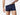 Front view of man wearing navy blue boxer brief.