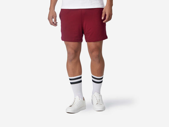 4" Pocket Lounge Short ~ Burgundy