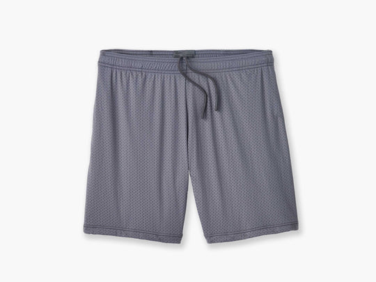 6" Gray Pocket Lounge Short Layflat.