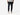 Close up back view of man wearing black lounge pants.