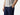 Close up side view of man wearing navy blue lounge pant with hand in pocket. 