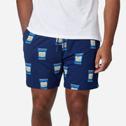 6" Morning Joe Pocket Lounge Short on model tight crop.