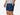 4" Midnight Leopard Pocket Lounge Short on model tight crop with grey background.