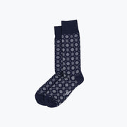 Navy Snowflakes Socks