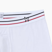 All-American White Boxer Brief with G.O.A.T. embroidery on waist band.