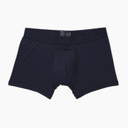 Navy Blue boxer brief layflat.