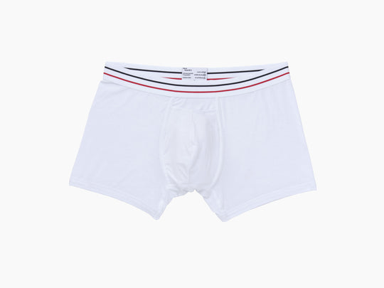 All-American White boxer brief layflat.