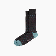 Crescents-Charcoal Heather/Navy/Aqua