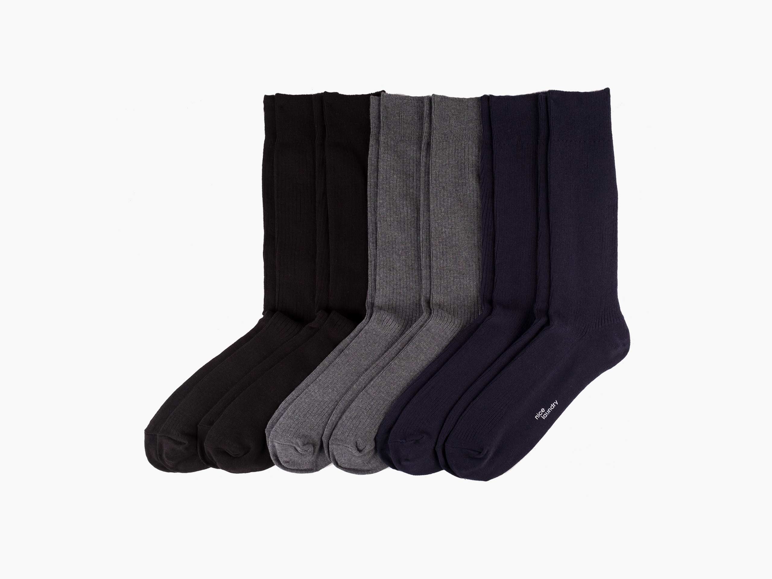 True Ribbed Dress Socks | NICE LAUNDRY – Nice Laundry