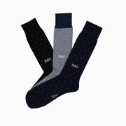 RAC Classic style Monogram on the Personal Edition Seasonal Favorites set of socks.