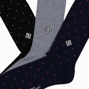 RCA Diamond Monogram on the Personal Edition Seasonal Favorites set of socks.