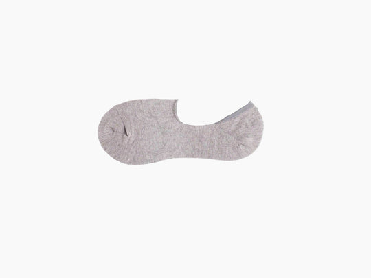 Heather grey no show extra low layflat.