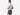 Back side view of man wearing black bandana slim fit boxers & white t-shirt.