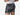Close up back view of man wearing black bandana slim fit boxers & white t-shirt.