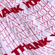 Thank You Slim Fit Boxer product pattern detail shot.