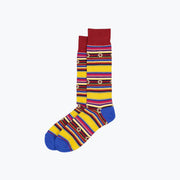 Southwest Stripe-Yellow/Burgundy